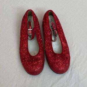 Sparkly red heels